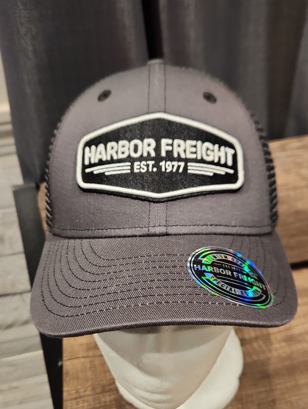 Men's Black Logo Trucker Hat